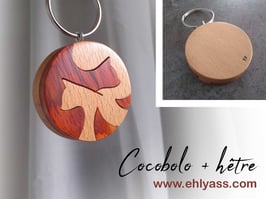 Porte-clés Chats Yin Yang (Version luxe)