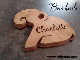 Plaque de porte Éléphant