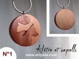 Porte-clés Chat et Chien Yin Yang