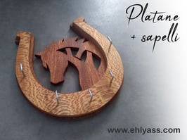 Présentoir mural à portes-clés Cheval