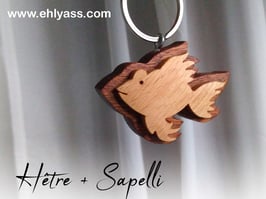 Porte-clés Poisson (2 bois)