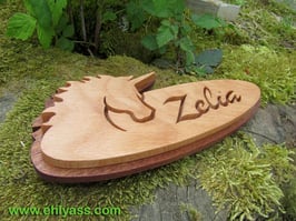 Plaque de porte Licorne ou cheval