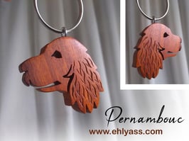 Porte-clé Chien Cocker sculpté