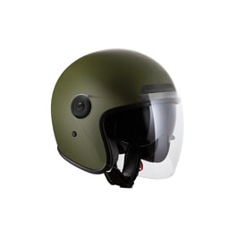 Casco jet El Jet Tucano Urbano verde airborne opaco cod. 1301-83