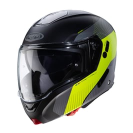 HORUS casco Caberg modulare  NERO OPACO/GIALLO FLUO/ANTRACITE/ARGENTO