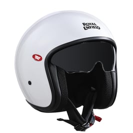 Casco Jet in fibra Royal Enfield Aviator white con visiera a scomparsa RRGHEA240340