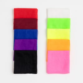 Jeu de 10 foulards de jonglage