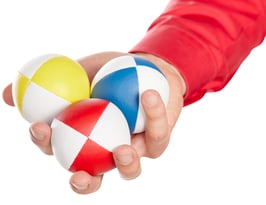 Balles de jonglage pour l'école collège Set de 3 balles