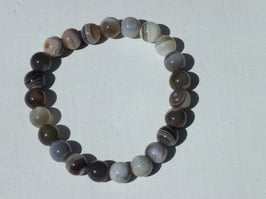 Bracelets en agate du Botswana ( Brillant )