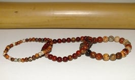 Bracelets en jaspe bréchique