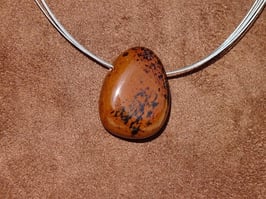 Obsidienne acajou en pierres percées