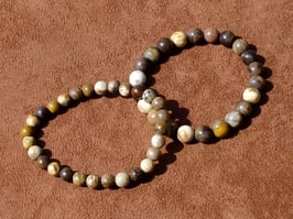 Bracelets en bois fossilisé