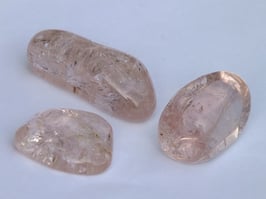 Morganite en palet roulés