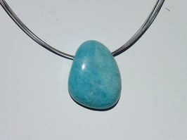 Amazonite en pierre percée