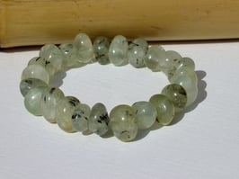 Bracelets en préhnite baroques