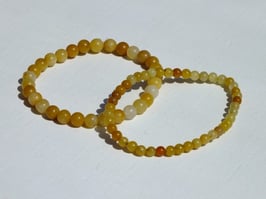 Bracelets en jaspe jaune