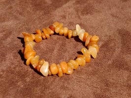 Bracelets en aventurine rouge baroques