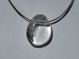 Cristal de roche en pierres percées (roulées)