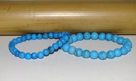 Bracelets en howlite teintée