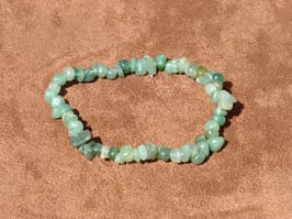 Bracelets en aventurine verte baroques