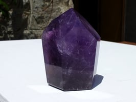 Pointes taillées en améthyste