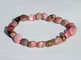 Bracelets en rhodonite irrégulier