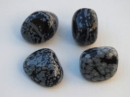 Obsidienne flocons de neige en pierres roulées