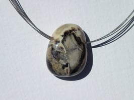 Jaspe feuille d'argent en pierres percées