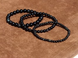 Bracelets en obsidienne arc-en-ciel
