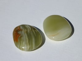 Aragonite verte en palets roulés