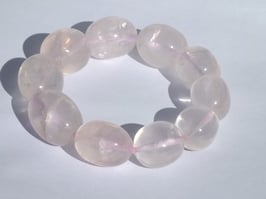 Bracelets en quartz rose (irréguliers)