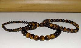 Bracelets en oeil-de-tigre