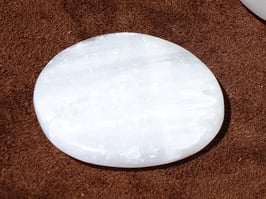 Sélénite blanche en palets roulés