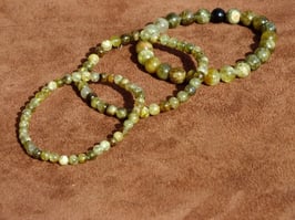 Bracelets en grenat vert