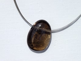 Quartz fumé en pierres percées