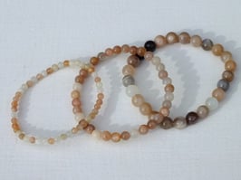 Bracelets en pierre de lune multicolore