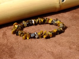 Bracelets en oeil-de-tigre baroques
