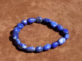 Bracelet en lapis-lazuli irrégulier