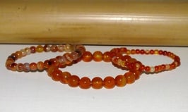 Bracelets en cornaline