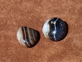 Agate noire en pierres roulées