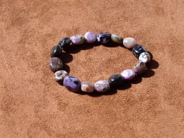 Bracelets en charoïte (irréguliers)