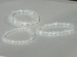Bracelets en sélénite blanche