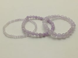 Bracelets en Améthyste claire