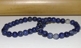 Bracelets en quartz bleu