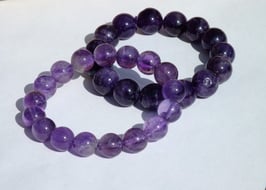Bracelets en améthyste 12 mm