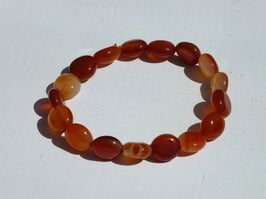 Bracelets en cornaline (irréguliers)