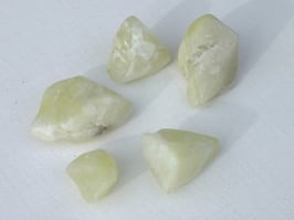 Quartz soufre en pierres roulées