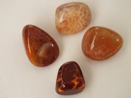 Agate de feu en pierres roulées