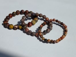 Bracelets en jaspe léopard