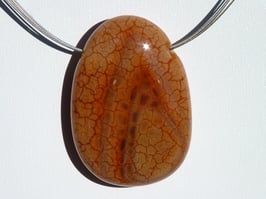 Agate de feu en pierres percées
